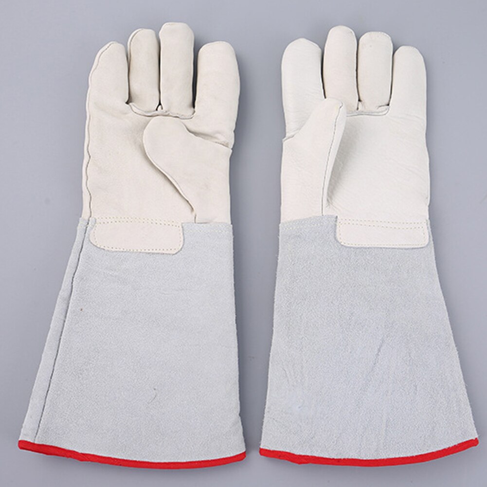 1 paire stockage au froid gnl azote liquide résistant aux basses températures imperméable à l'eau longue sécurité gants gelé protecteur anti-dérapant