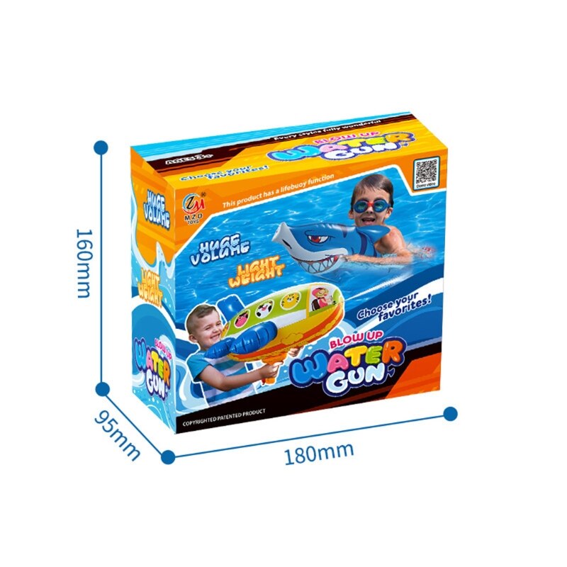 77HD Meerdere Manieren Om Te Spelen Opblaasbare Waterpistool Float Met Waterpistool | Zwembad Drijft Voor Peuters Leeftijd 3-7 Zwembad Battles