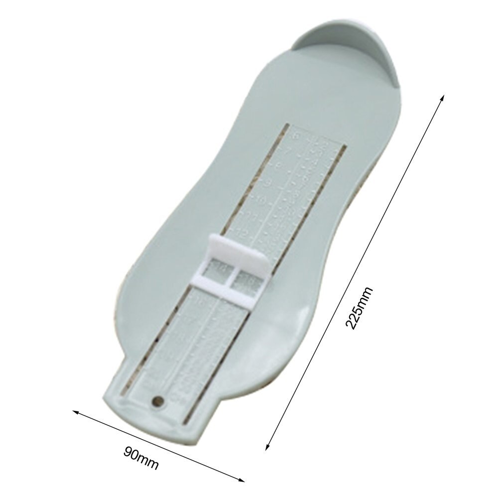 Plastic kindervoetmeter 3 kleuren meet babynagelverzorging babyvoetliniaal kindervoetlengtecalculator babynagelverzorging
