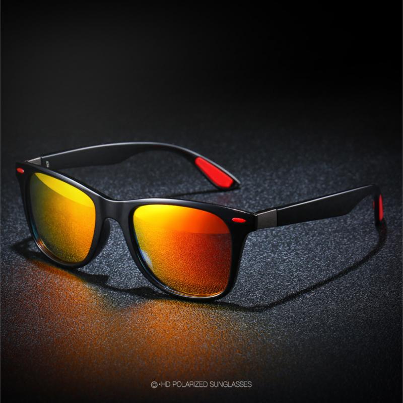 Uv400 glas polariserede optiske magnetiske solbriller drivende firkantet stel solbriller mandlige brille