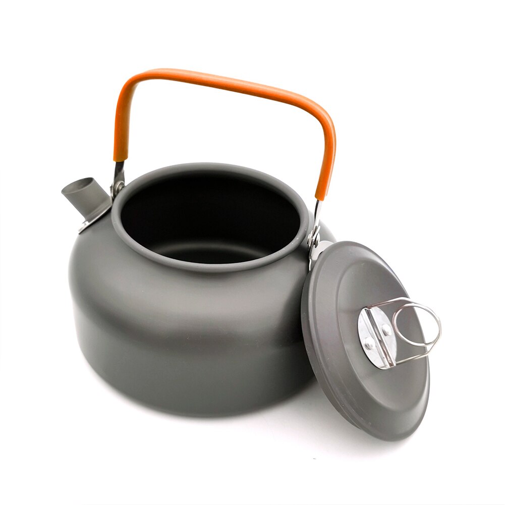 Vissen Camping Waterkoker Aluminium Met Handvat Kookgerei Koffie Praktisch Hulpmiddel Wandelen Outdoor Picknick Mesh Zak Theepot Draagbare