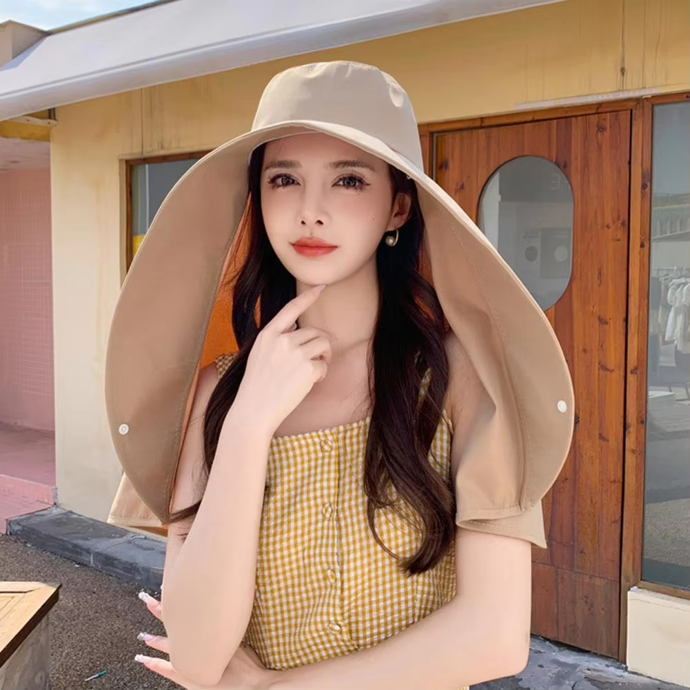 Chapeau de soleil version large pour l'extérieur, évacuation de l'humidité, respectueux de la peau, respirant, sweat-shirt à capuche, séchage rapide et confortable