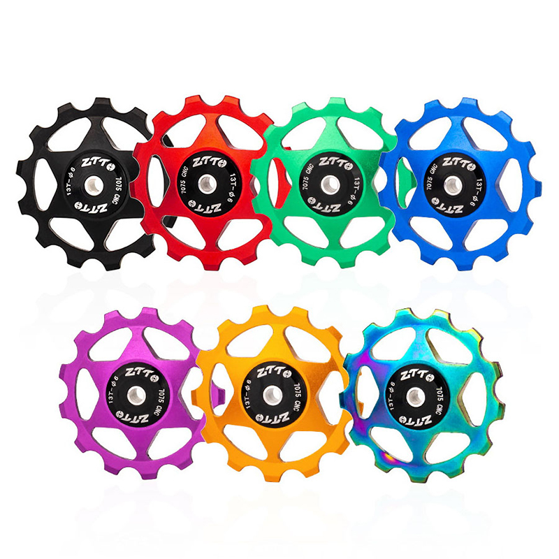 Bicycle Rear Derailleur Jockey Wheel 13T Aluminum Alloy Sealed Bearing Pulley AL7075 CNC Road Bike Guide Roller Idler 4/5/6MM