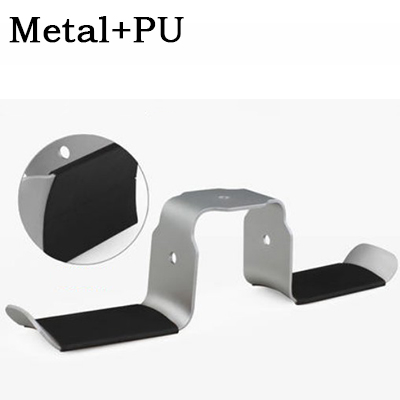 Universal metall stark klibbig hörlurar headset hängare hörlursställ krok för bord säng vägg hörlurshållare ställ: Hörlurshållare -9
