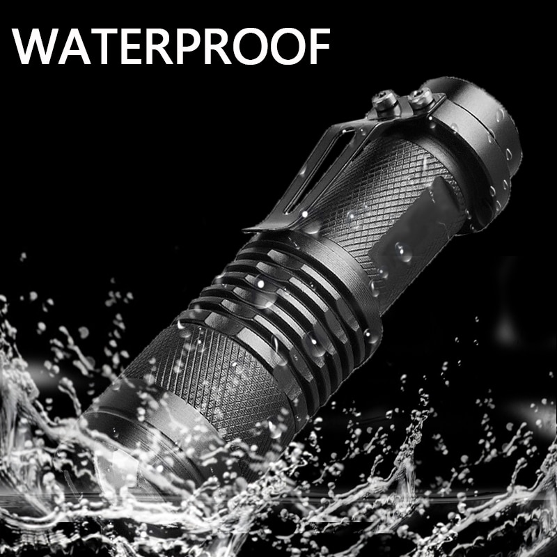 Mini linterna Led de 8000 LM, linterna led superbrillante Q5/T6/L2 linterna Led con zoom para pesca, Camping, bicicleta, luz 14500/18650