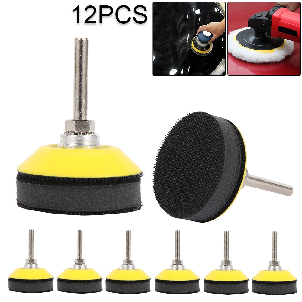 2'' (50mm) Hook and Loop Sanding Pad for Sanding Discs with 1/4'' Shank Drill Attachment and Soft Foam Layer Buffering Pad