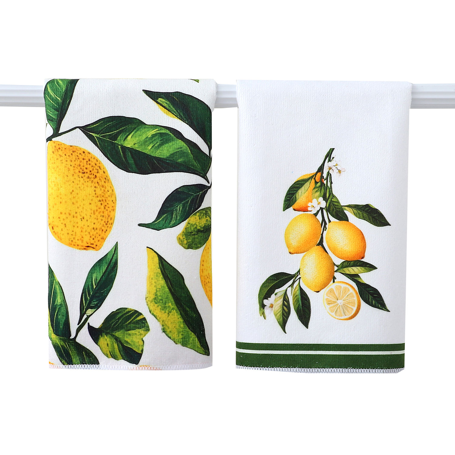 Sitruunakuvioinen keittiöpyyhe imukykyiset keittiöpyyhkeet nopeasti kuivuva keittiöliina kevääseen ja kesään keittiöön ruoanlaittoon siivoukseen sisustus