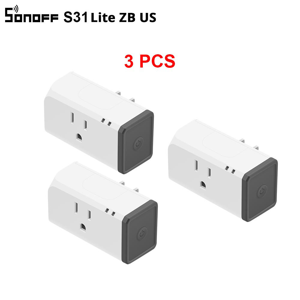 Sonoff s31 lite zb 15a zigbee eua tomada inteligente sem fio funciona com smartthings hub ewelink controle de voz via alexa: Bundle3:
