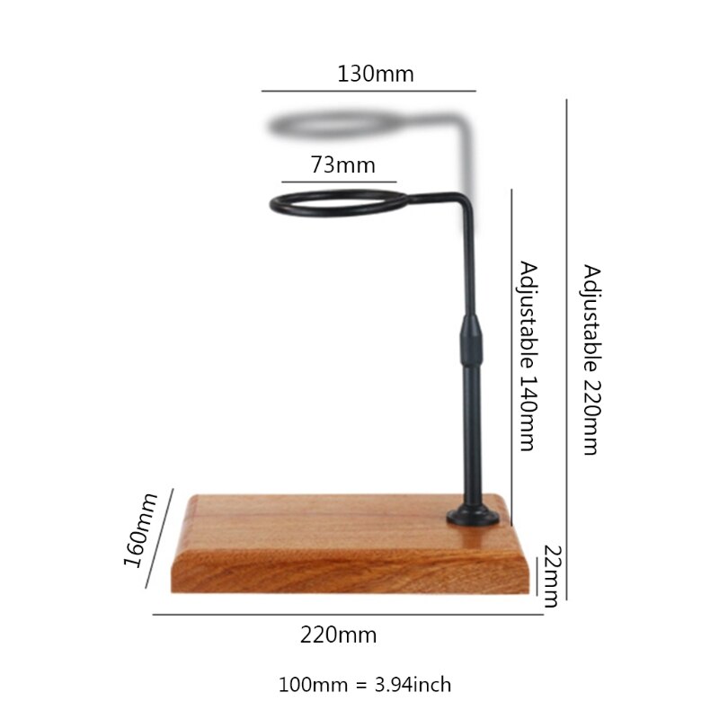 Kaffe filter holder træ base kaffe filter brygning hæld over kaffe station drypper stand drypper stand holder rack