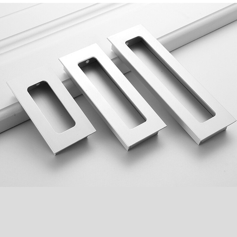 Dark pull embedded modern simple moving door small handle hidden drawer invisible sliding door handle hand button