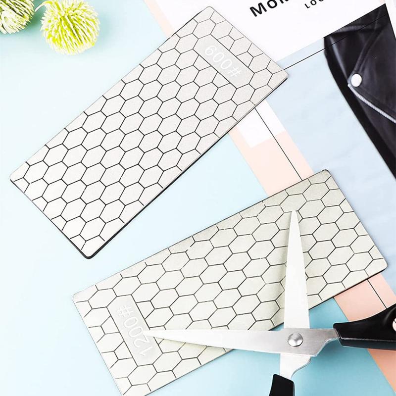 Neuer professioneller Diamant-Messerschärfer 400-1200 # Körnung Schleifstein einstellen und Winkelführung Schleifstein Schleifstein Apex Kantenwerkzeug