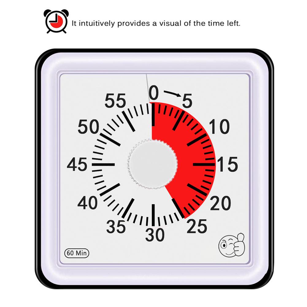 60 Minute Visual Timer Countdown Clock Time Management Tool for Children and Adults