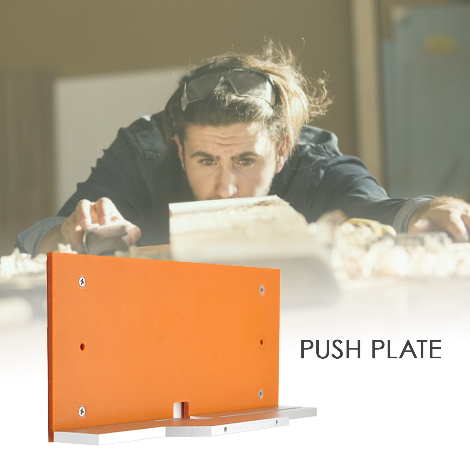 Aluminium Router Table Insert Plate Electric Wood Milling Flip Boardwith Miter Gauge Guide Set Table Saw Woodworking Workbench