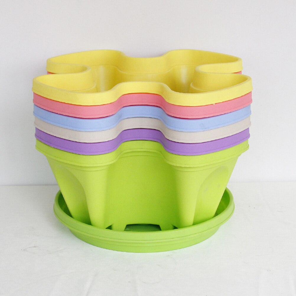 4pcs Flower Pot Chic Nice Durable Versatile Storage Organizer Plant Pot Gardening Decor Desktop Basket