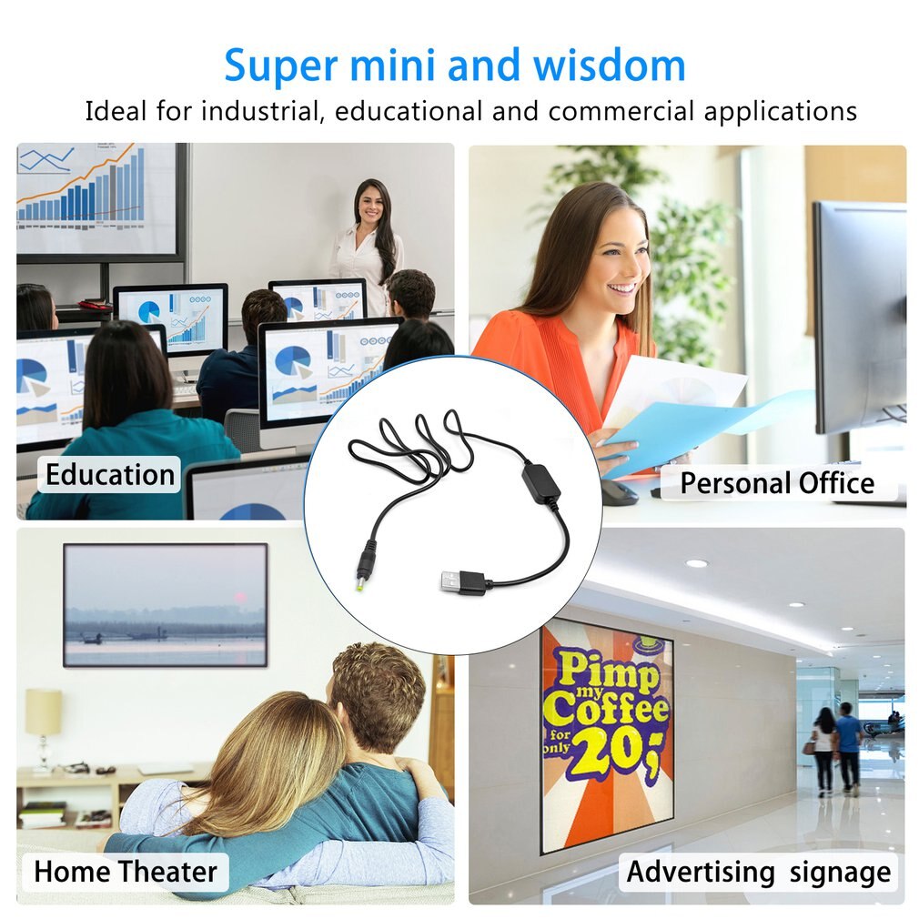 Dc 5V 2A Drive Usb Kabel Verbeteren Spanning Met Dc 4.0*1.7Mm Voor Dc Coupler Dmw DCC3 DCC6 DCC8 DCC9 DCC11 DCC12 DCC15 EP-5A EP-5B