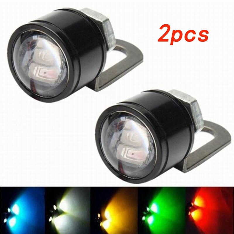 Luces de ojo de halcón fantasma para motocicleta, accesorios de lámpara de reajuste, luz LED de pedal de águila, novedad