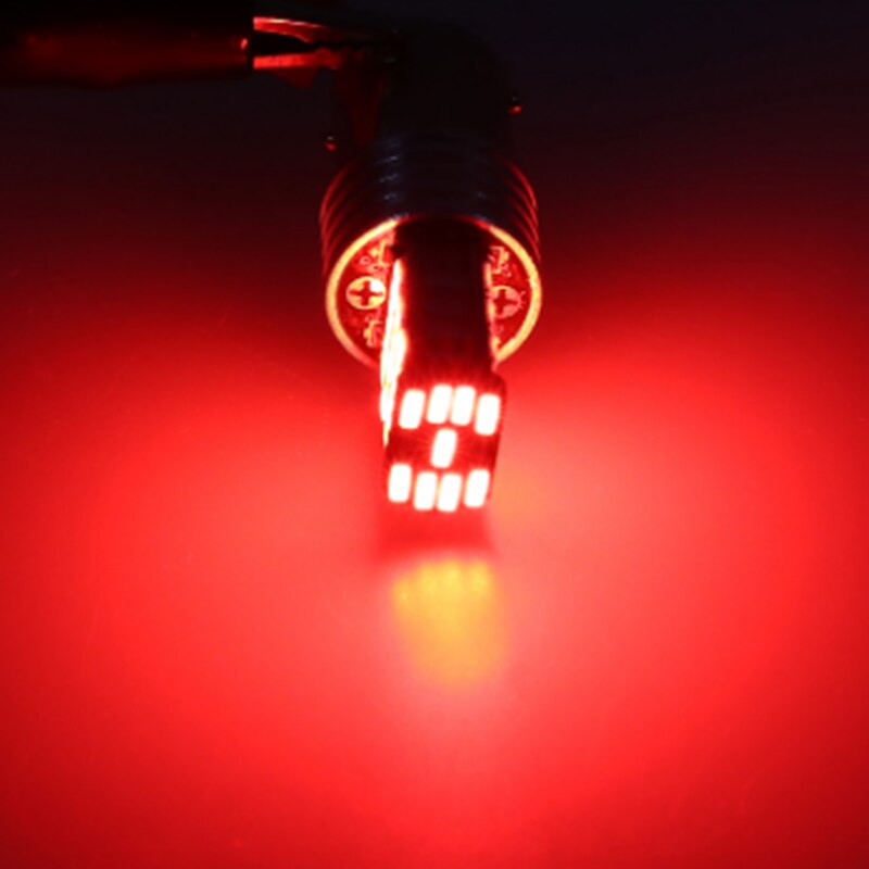 1157 LED Canbus P21W/5W Bay15d 45 led smd 4014 de freno de bombilla de luz trasera: Rojo