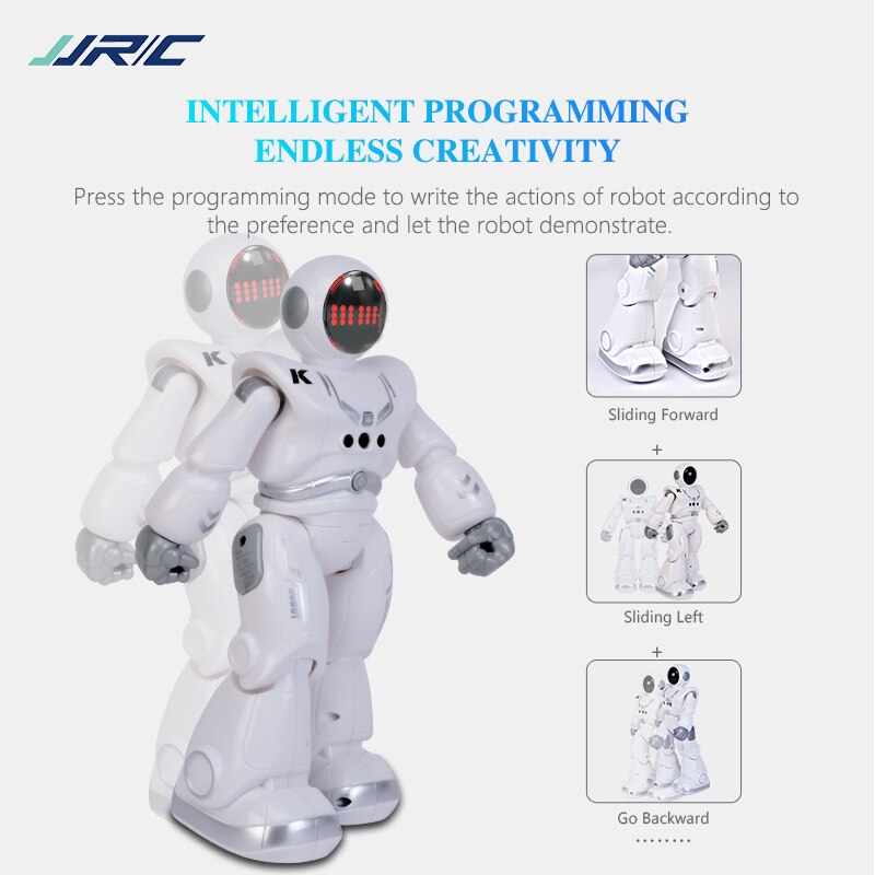 Jjrc R18 Rc Robot 2.4G Intelligente Kinderen Afstandsbediening Speelgoed Programma Met Muziek Gebaar Sensing Actiefiguren Speelgoed Voor jongens