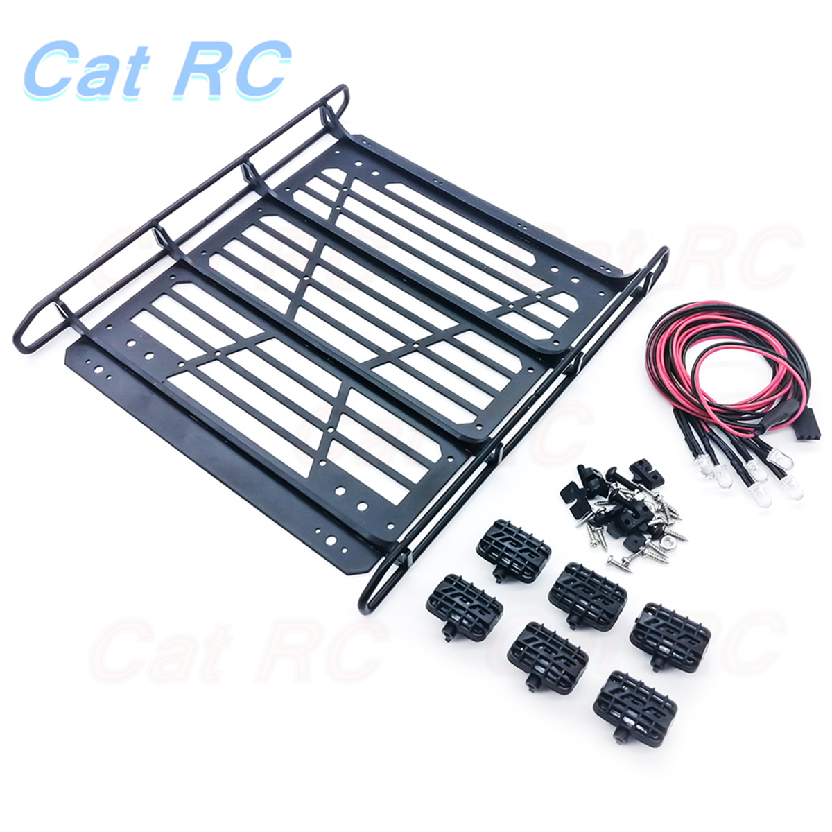 Traxxas TRX6 Metal Front Rear Bumper Roof Luggage Rack Chassis Armor Skid Plate Ladder CVD Brake Disc Trunk Panel RC Car: luggage rack