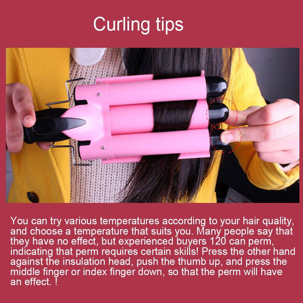Curling Iron Ceramic Triple Barrel Hair Styler Hair Waver Styling Tools Hair Curler Electric Curling Hairstyling