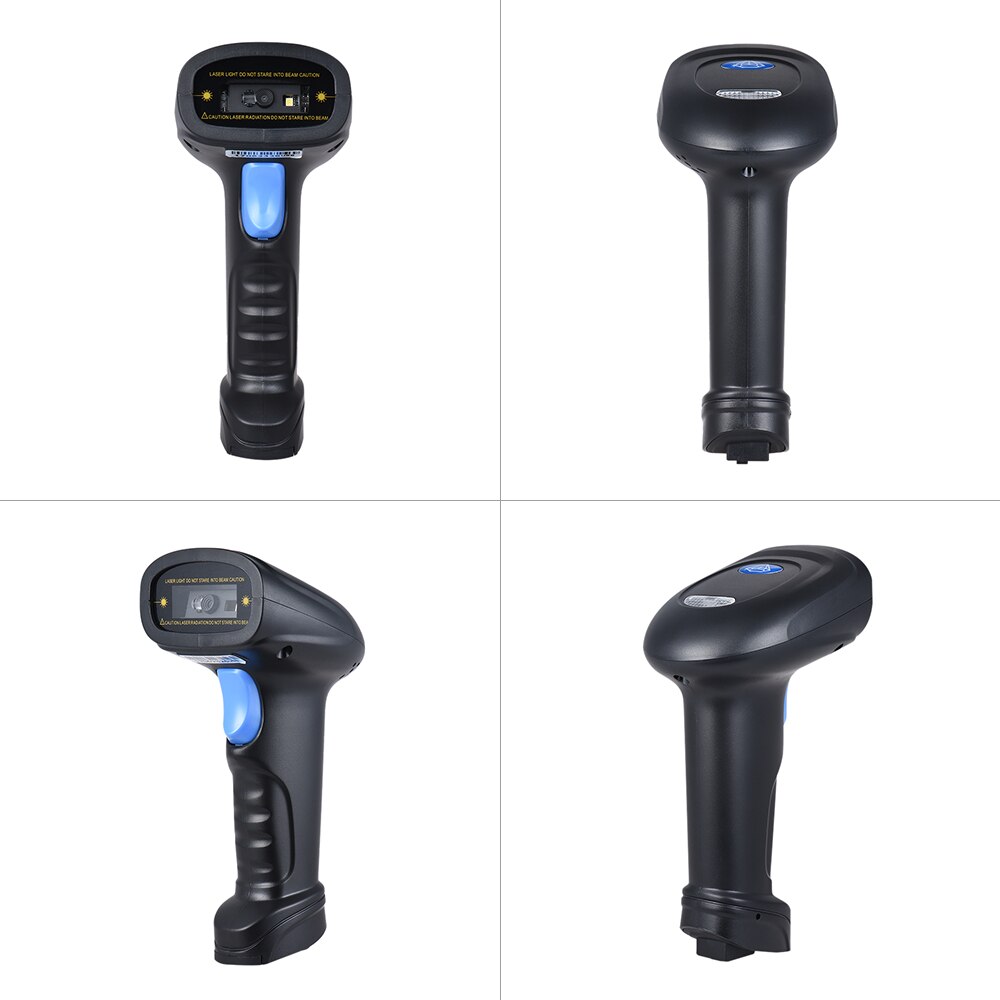 Handheld 2.4G Wireless 1D/2D/QR Barcode Scanner Bar Code Reader with USB Receiver 2100 Code Storage Capacity for POS