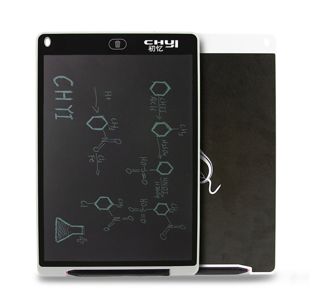 CHYI 12&#39;&#39; LCD Writing Tablet 12 Inch Digital Drawing NotePad Smart Handwriting Epaper Pads Portable Graphic Board Toy For Kids: white