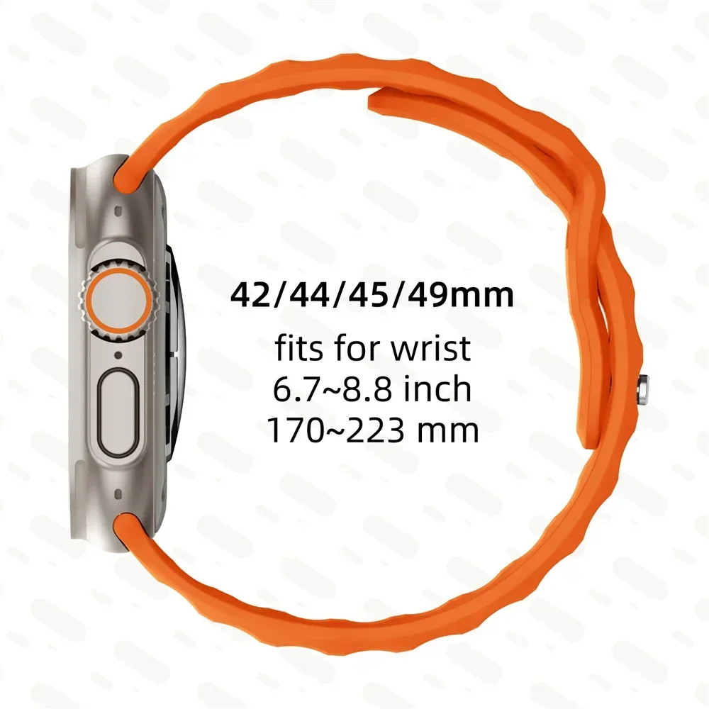 Sport Band For Apple Watch Ultra Strap 49mm – Grandado - Main Image