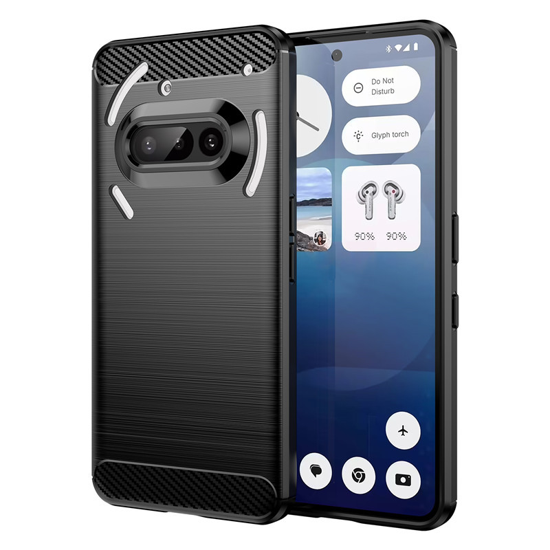 For Nothing Phone 3a 5G Case For Nothing Phone 2 2a 3a Pro Cover Shockproof Soft Silicone Protective Bumper For Nothing Phone 3A: black / For OnePlus 8 5G (T-Mobile)