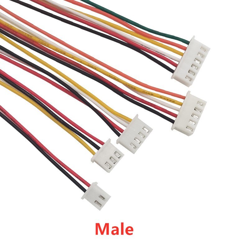 JST Connector XH2.54mm 2P 3P 4P 5P 6P cable connectors wire connectors Plug Socket JST XH2.54mm Pitch 2.54mm 2-6Pin 20CM 26AWG