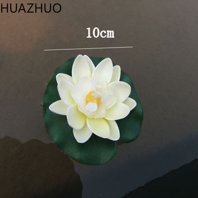 Wedding Decoration Artificial Flowers Floating Lotus Ornament for Aquarium Fish Tank Pond Water Lotus Home Swim Pool Decor