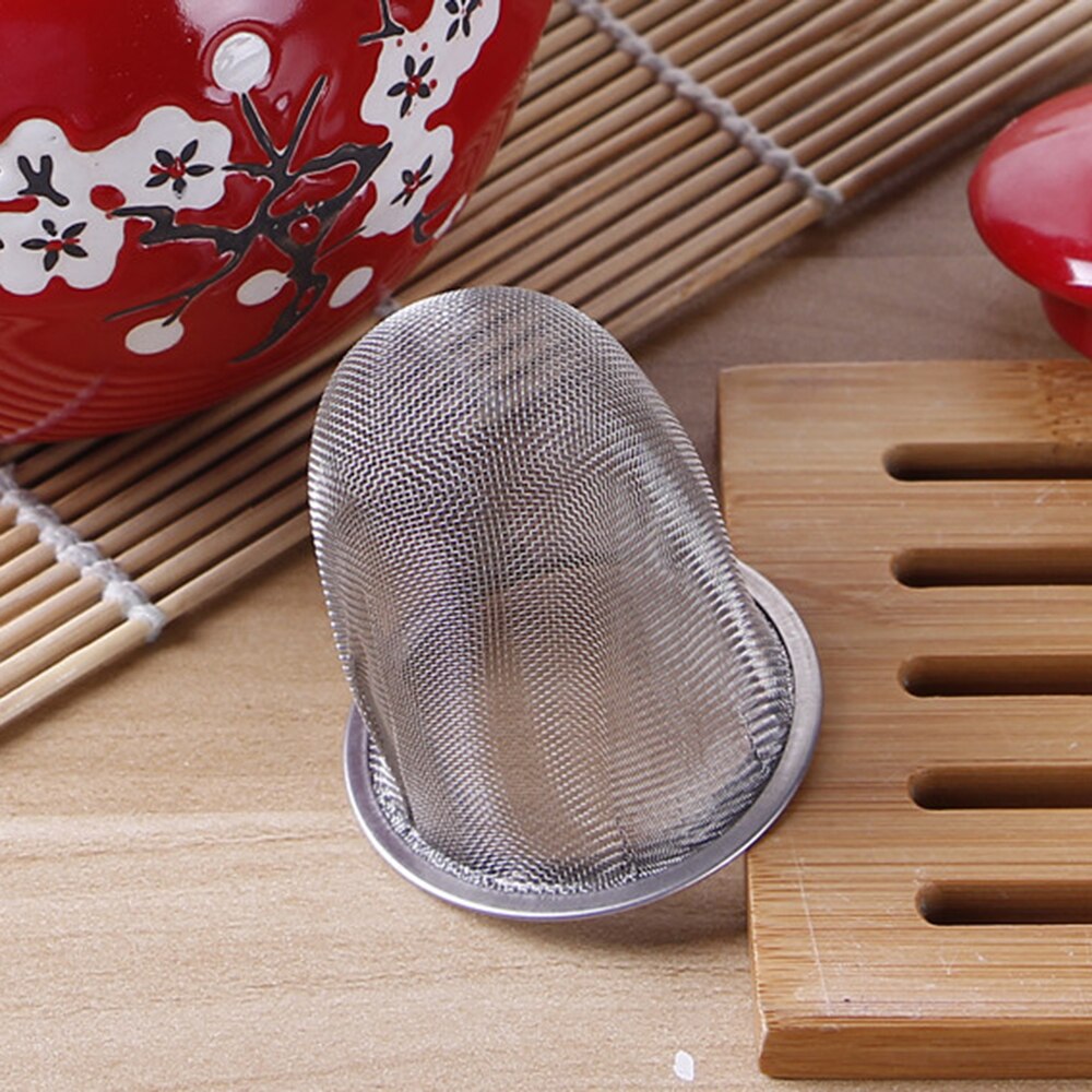 Rustfritt stål mesh te infuser gjenbrukbar te sil tekanne te blad krydder filter drikkevarer kjøkken tilbehør
