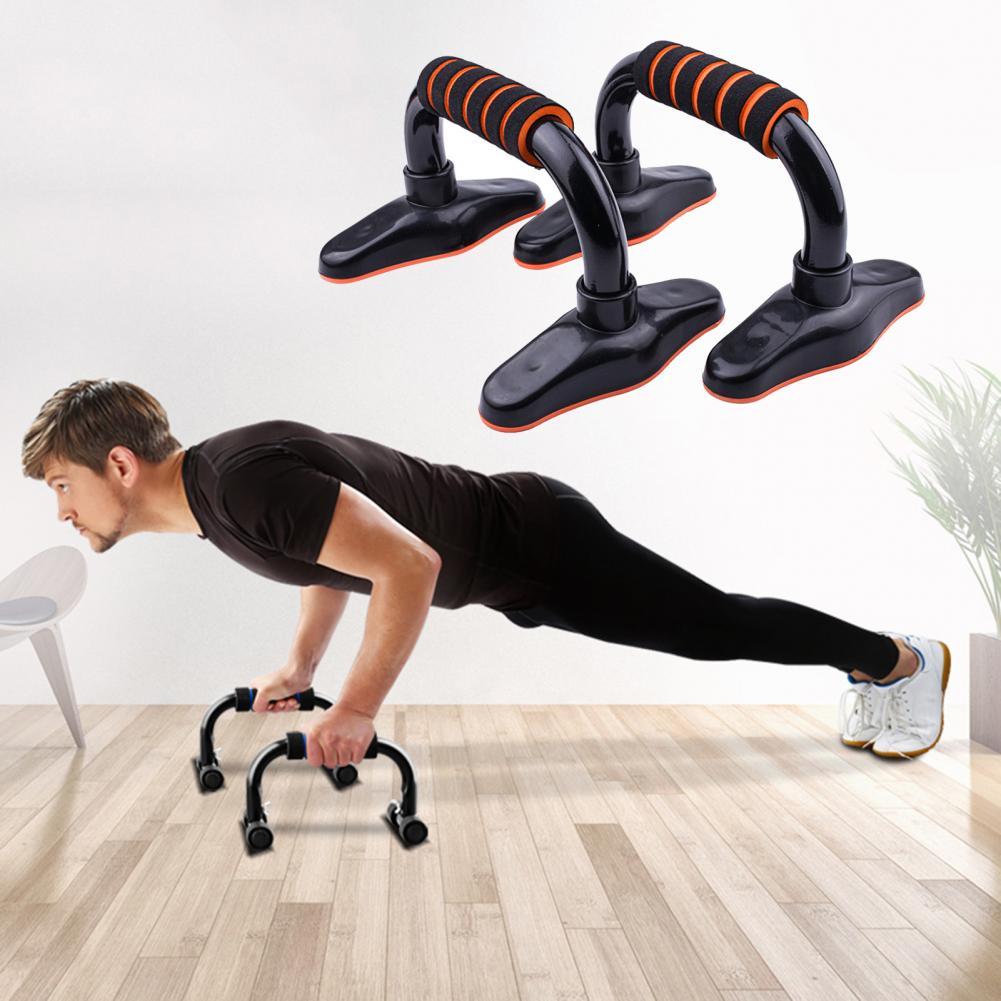 Stable Base 1 Pair Useful Floor Push Up Handles Bars Arm Muscle Building Push-up Stand Rack Sweat-Absorbed Home Workout