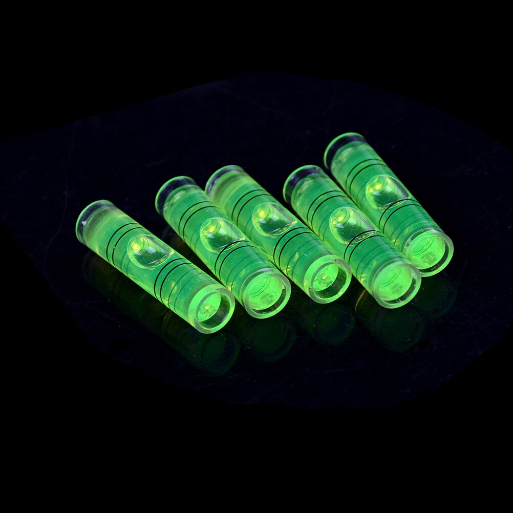 5Pcs/Lot 9.5*40mm DIY Mini Bubble Level Spirit Level High Accuracy Inclinometer Liquid Level Indicator For Compass
