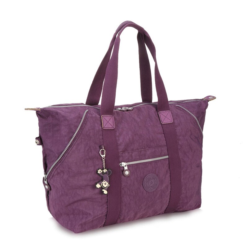 TEGAOTE femmes Top-poignée Sac à bandoulière de luxe sacs à main Nylon plage décontracté fourre-tout Femme Sac à main Sac Femme Bolsa Feminia: VIOLET