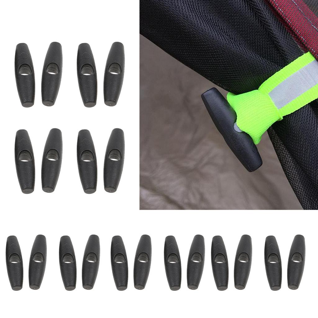 20 stück Camping Markise Zelt Fliegen Rolle Up Schnalle Zelt Innen Zelt Duffle Toggle Stopper Baldachin Tür Vorhang Falten
