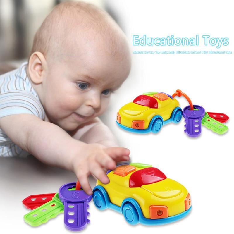 Muzikale Autosleutel Speelgoed Baby Vroege Onderwijs Kinderen Pretend Play Funny Educatief Speelgoed