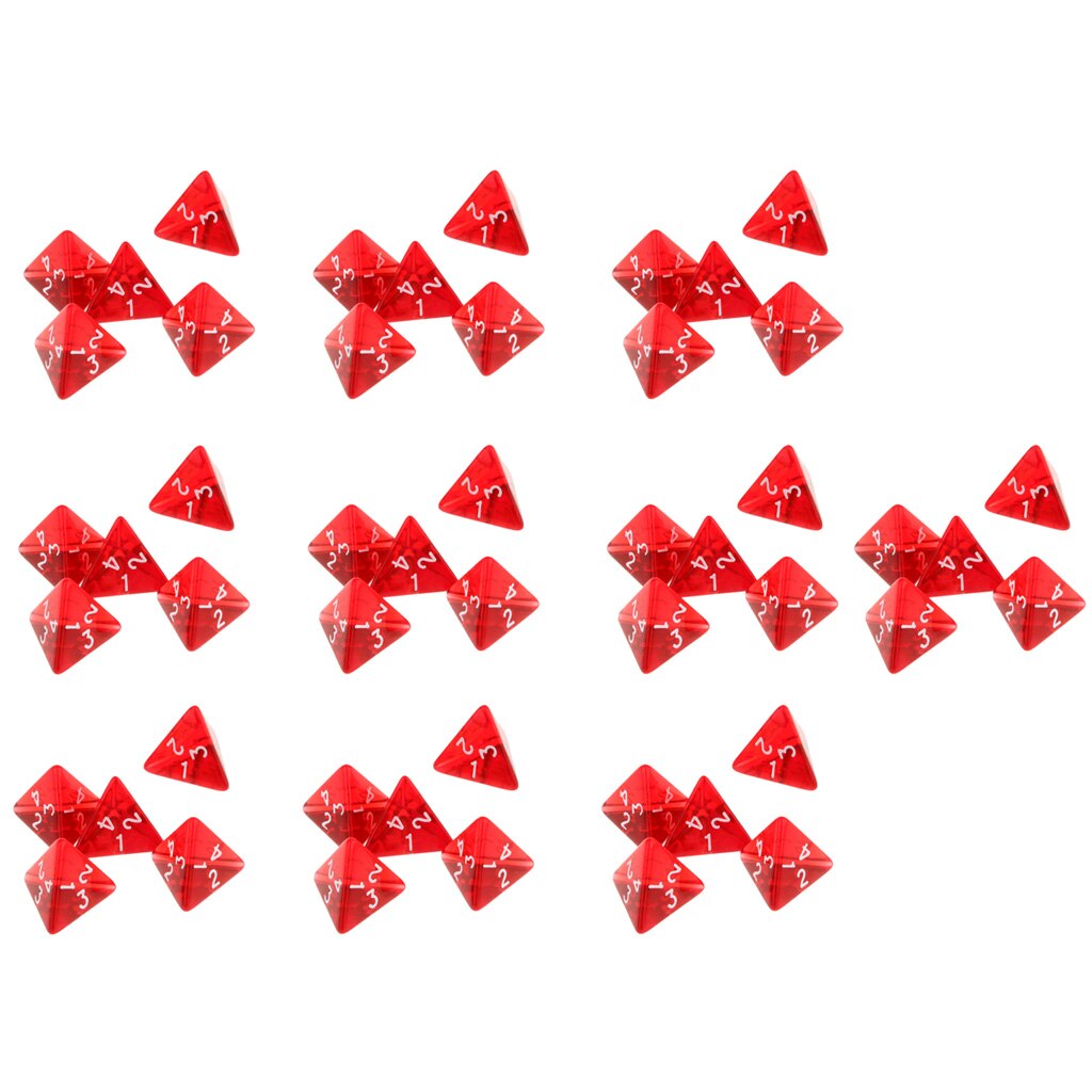 Pak Van 50 Stuks Gem Multi-Zijdige Dobbelstenen Polyhedral Dobbelstenen Set D4 D & D Trpg Cup Games