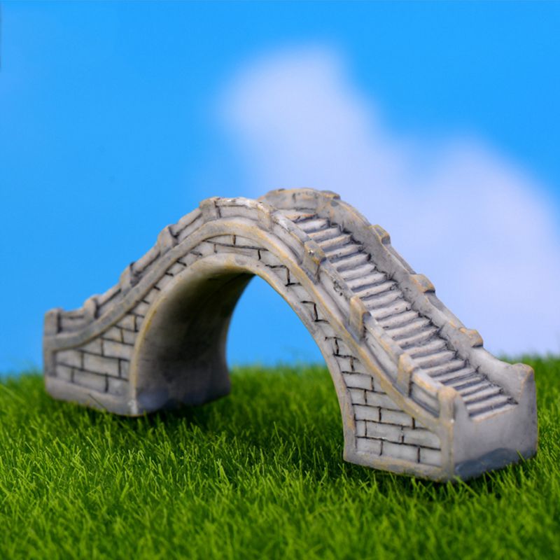 Aquarium en résine fait à la main | Décoration créative Aquarium, Simulation pont en résine, bricolage Aquarium de poissons, ornements de paysage, artisanat de Style de jardin C42
