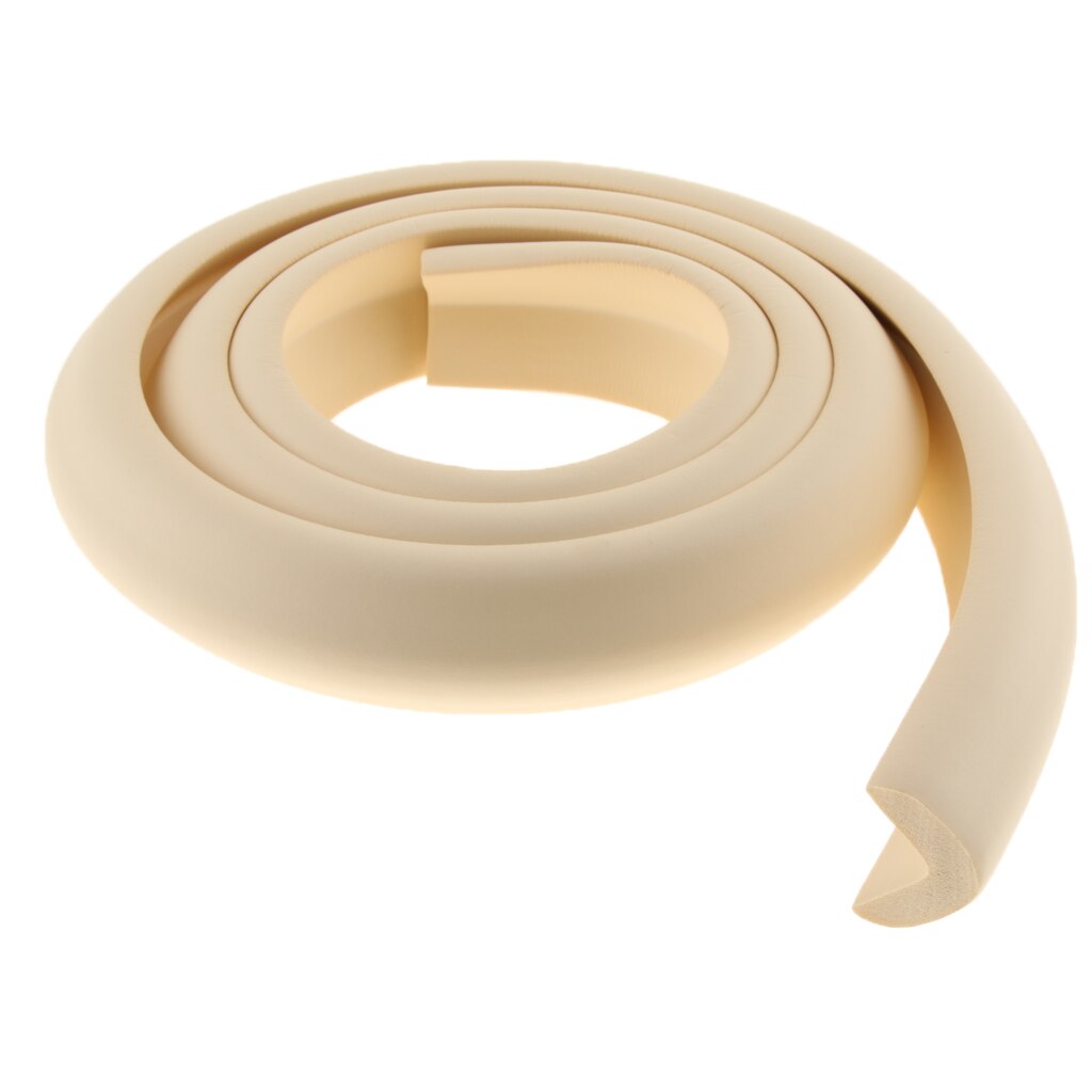 2M Zachte Rubberen Band Voor Meubelen Kast Muur Edge Guards Kinderen Baby Veiligheid Hoek Bescherming: Beige