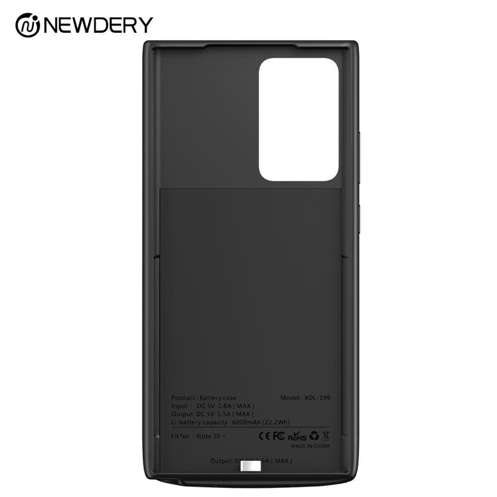 Newdery-funda portátil para samsung Note 20, note 20, ultra 5G, batería externa, 6000mAh