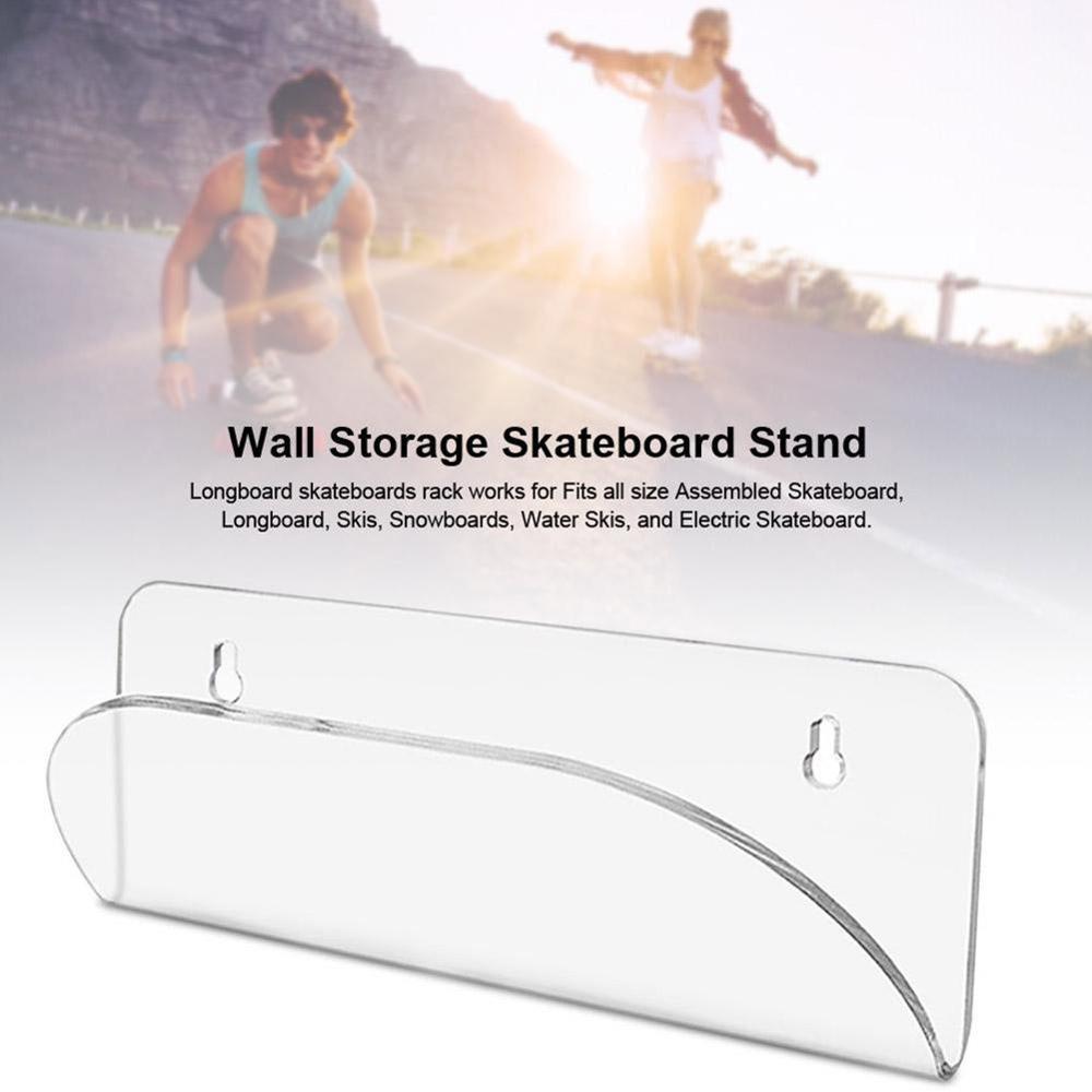 Skateboard Wall Mount Rack Display Stand Holder Storage Shelf Accessories Scooter Rack Acrylic Skateboard Hanger Wall Mount