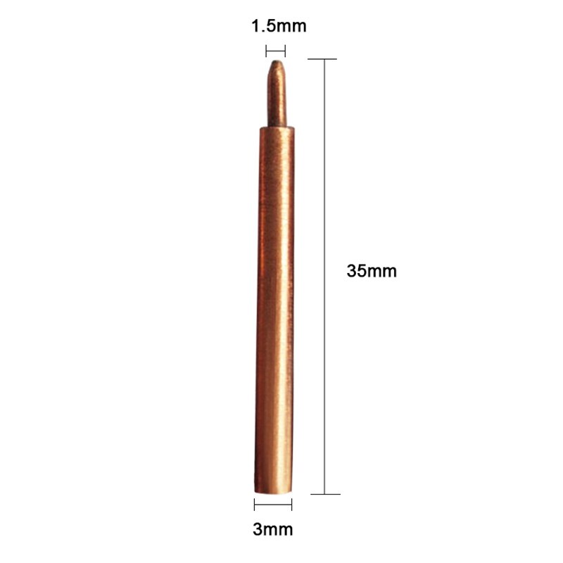 10 Pcs/Lot utilisé pour Machine à souder par points impulsion soudeuse par points aiguille à souder broche de soudure adapté pour Sunkko 709A 788H 787A soudage