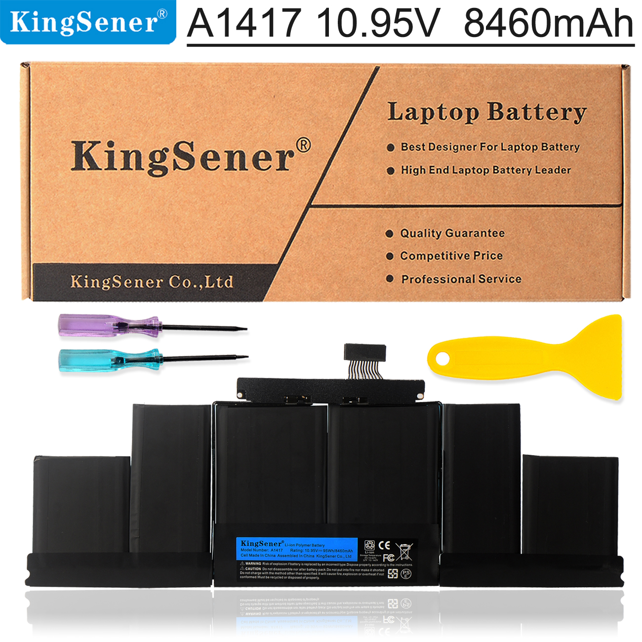 KingSener Laptop Battery for Apple A1417 A1398 Early Version) for MacBook Retina Pro 15" fits ME665LL/A ME664LL/A