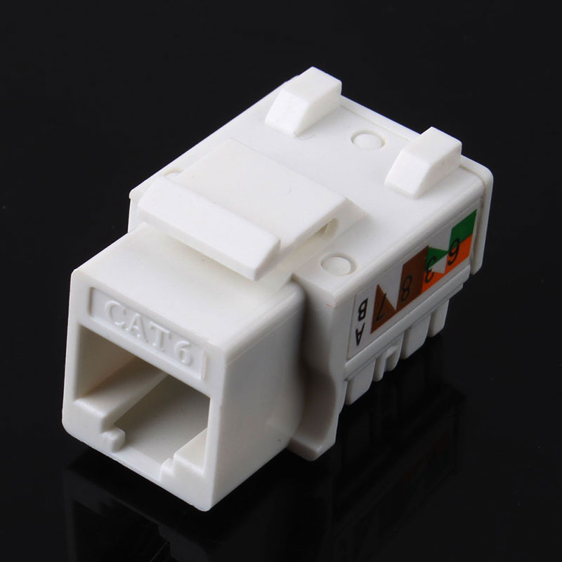 10 pz/lotto CAT6 RJ45 110 perforano giù la presa #53089 di Ethernet della rete Keystone