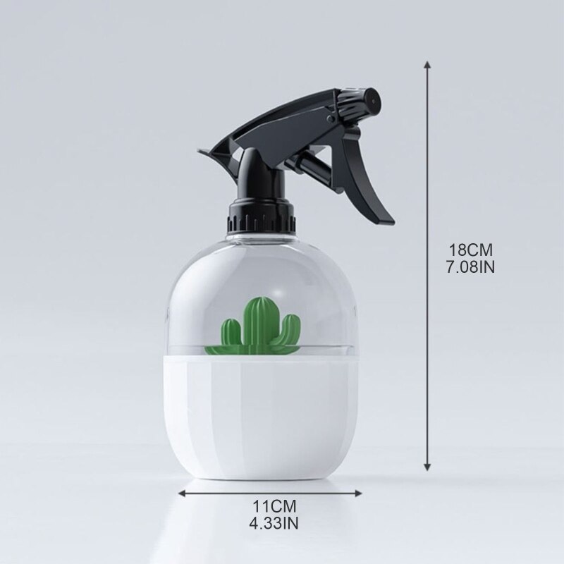 Bouteille de pulvérisation Cactus 500ml, Portable, brumisateur vide, buse de pulvérisation réglable pour pression manuelle, plantes domestiques