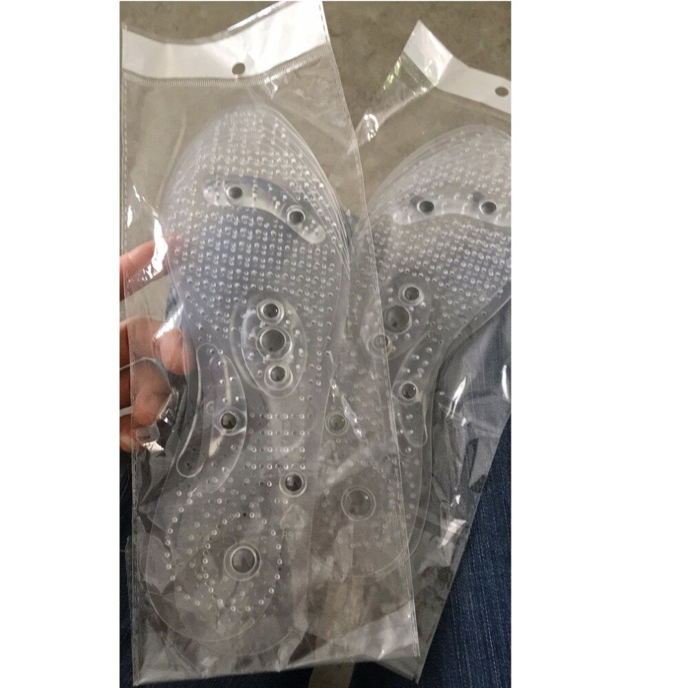 Transparant Siliconen Schoen Pad Massage Binnenzool Gezondheid Anti-vermoeidheid 8 Magneten Therapie Elastomeer Arch Ondersteuning Inlegzolen