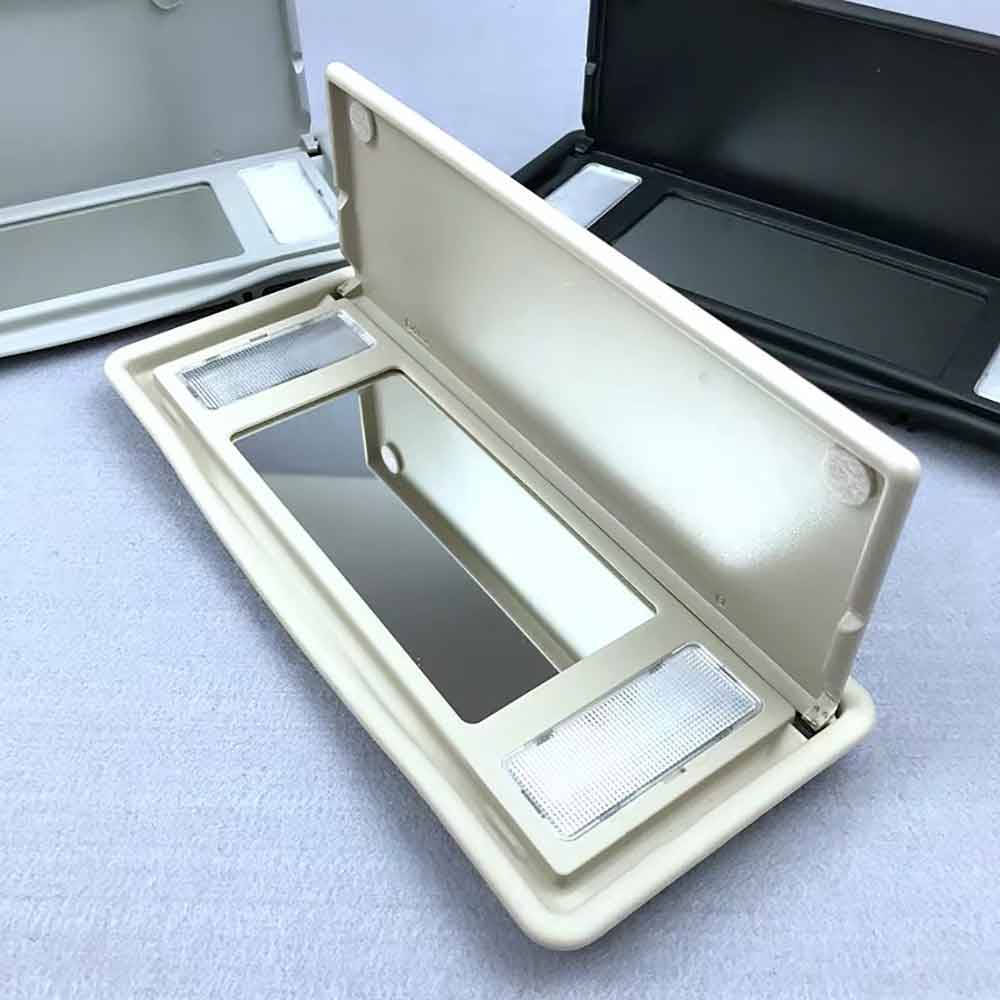 For Land Rover Car Interior Vanity Mirror For Land Rover Discovery 4 Range Rover Sport LR063682 Sun Visor Light: Beige