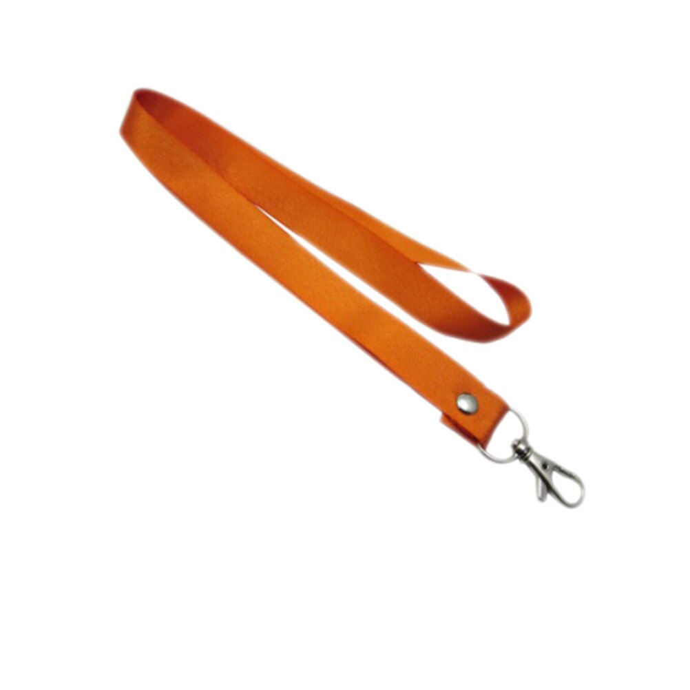 Hängenden Hals Seil Schlüsselband für iPhone praktisch Riemen Kamera USB Halfter Ich würde bestehen Karte Name Abzeichen Halter Tasten Metall Clip: Orange