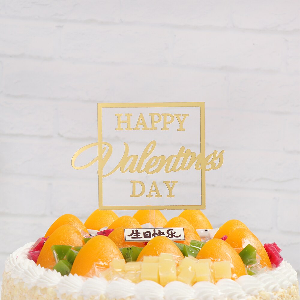 Décoration de gâteau pour la saint-valentin, décoration de Cupcake pour anniversaire, mariage, fête de la saint-valentin, 1 pièce