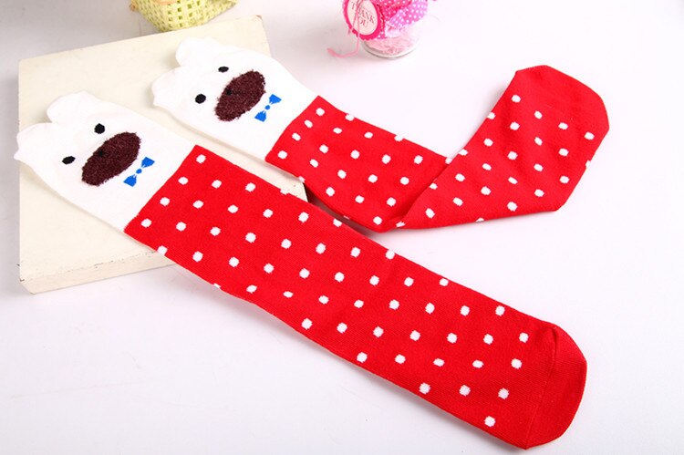 Herbst mädchen kätzchen Ebene Strümpfe mädchen oberschenkel Knie Socken halb socken Ebene 10 Arten 43CM 4-15Jahre TZ05